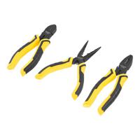 stht0-75094 Stanley DYNAGRIP 3-Piece Plier Set, 150 mm Overall
