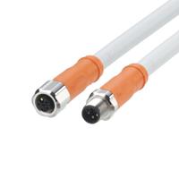 evca28 ifm electronic Power 2.5 mm² 5 Core Power Cable, Grey Polyurethane PUR, 2m