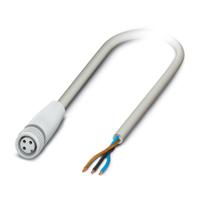 1406480 Phoenix Contact Female 3 way M8 to 3 way Unterminated Sensor Actuator Cable, 10 m
