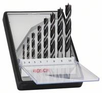 2607010533 Bosch 8-Piece Wood Auger Drill Bit Set for Wood, 10mm Max, 3mm Min, Wood Bits