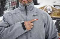 4933478976 Milwaukee M12 Grey Heated Jacket, XXL