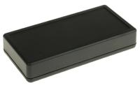 1599bbkbat Hammond 1599 Series Black Flame Retardant ABS Handheld Enclosure, Integral Battery Compartment, IP54, 130 x 65 x 25mm