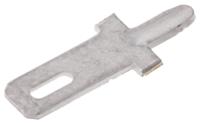 735187-2 TE Connectivity FASTON .110 Uninsulated Male Spade Connector, PCB Tab, 2.8 x 0.51mm Tab Size