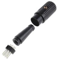 110-2876 RS PRO 8 Pole Din Plug, DIN 41524, DIN 45322, DIN 45326, DIN 45327, DIN 45329, 2A, 34 V ac/dc, Male, Cable Mount