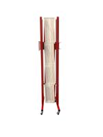 bar3000 Viso Red & White Aluminium, Steel Extendable Barrier, 3m, White Tape