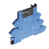 386170125050 Finder 38.61 Series Electromechanical Interface Relay, DIN Rail Mount, 12V Coil, SPDT, 1-Pole, 6A Load