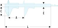 8052 Facom 200mm Vernier Caliper, Metric