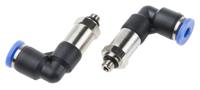 916-0754 RS PRO Elbow Threaded Adaptor, M5 Male to Push In 4 mm, Threaded-to-Tube Connection Style