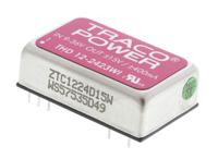 thd-12-2423wi TRACOPOWER THD 12WI DC-DC Converter, ±15V dc/ ±400mA Output, 9 → 36 V dc Input, 12W, Through Hole, +85°C Max