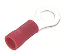 178-7266 RS PRO Insulated Ring Terminal, 4.3mm Stud Size, 0.5mm² to 1.5mm² Wire Size, Red