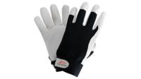 8905w-8 NITRAS SAFETY 8905W NITRAS DEXTER Black, Grey Leather Glove, Size 8