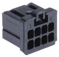 1-1827864-4 TE Connectivity, Dynamic 1000 Female Connector Housing, 2.5mm Pitch, 8 Way, 2 Row
