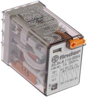 553481100054 Finder Plug In Relay, 110V ac Coil, 7A Switching Current, 4PDT