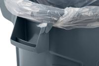 2131929 Rubbermaid Commercial Products Brute Wheeled 44gal Grey Polypropylene Waste Bin