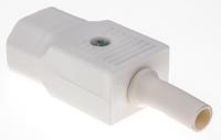 px0686wh Bulgin C14 Cable Mount IEC Connector Male, 10A, 250 V