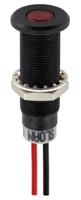 348811r1r54ucl1 Sloan Red Panel Mount Indicator, 5 → 28V, 8.2 x 7.6mm Mounting Hole Size, Lead Wires Termination, IP68