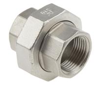 499-3502 RS PRO Stainless Steel Pipe Fitting, Straight Octagon Union, Female G 3/4in x Female G 3/4in