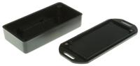 1551kflbk Hammond 1551 Series Black ABS Enclosure, IP54, Flanged, Black Lid, 80 x 40 x 20mm