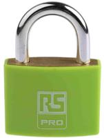 827-4397 RS PRO Key Brass Padlock, 6mm Shackle, 43mm Body