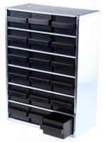 102544 Raaco 18 Drawer ESD Cabinet, 240 x 307 x 146mm