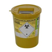 285-4765 RS PRO 4L Yellow Snap-On Polypropylene Waste Bin