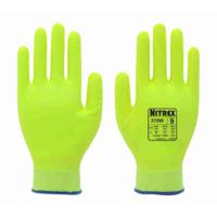 370w-08 Unigloves 370W Yellow Acrylic, Nylon (Liner) Work Gloves, Size 8, Nitrile Foam Coating