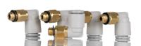 kq2l06-m6a SMC KQ2 Series Elbow Threaded Adaptor, M6 Male to Push In 6 mm, Threaded-to-Tube Connection Style