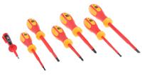 875-5821 RS PRO Pozidriv; Slotted Insulated Screwdriver Set, 7-Piece