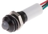 723-9567 RS PRO Panel Mount Indicator, 24V dc, 8mm Mounting Hole Size, Lead Wires Termination, IP67