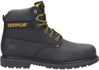p724621 CAT P724621 Black Steel Toe Capped Unisex Safety Boots, UK 8, EU 42