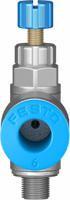grla-m5-qs-6-rs-d Festo GRLA Series Tube Exhaust Valve, 6mm Tube Inlet Port x M5 Male Outlet Port x 6mm Tube Outlet Port, 197578