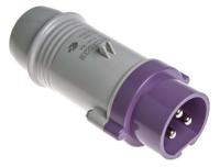 2301604 Scame IP44 Purple Cable Mount 3P Industrial Power Plug, Rated At 16A, 20 → 25 V