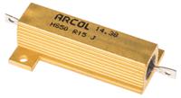 hs50-r15-j Arcol, 150mΩ 50W Wire Wound Chassis Mount Resistor HS50 R15 J ±5%
