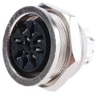 490-995 RS PRO 8 Pole Din Socket, 4A, 100 V ac, Female, Panel Mount