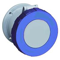 2cma167374r1000-263ru6w Amphenol Industrial, Tough & Safe IP67 Blue Panel Mount 2P + E Industrial Power Socket, Rated At 63A, 230 V