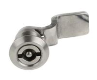 341-0220 Steinbach & Vollman Stainless Steel Tumbler Lock, 32mm Panel-to-Tongue, 20.2 x 20.2mm Cutout, Key Unlock