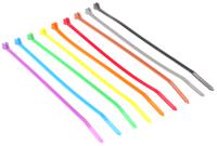 7tag009270r0037-ty525m-clrs Thomas & Betts Cable Ties, 186mm x 4.8 mm, Assorted Nylon, Pk-100