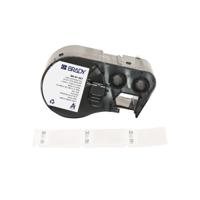 m4-91-427 Brady B-427 on Black on White, Transparent Label, 25.40 mm Width, 25.40mm Label Width
