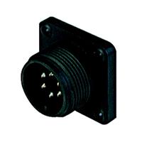 932451100-cm-02-e-14s-6-p Hirschmann, CM, Silver 6 Way Panel Mount MIL Spec Circular ConnectorBlack, Pin Contacts,Shell Size 14, Screw Coupling,