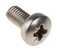 190-541 RS PRO Pozi M5 Pan A4 316 Stainless Steel Machine Screws DIN 7985 x 10.0mm