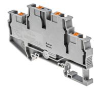 3211786 Phoenix Contact  PTTB 4 Series Grey, 0.2 → 6mm², Double-Level, Push In Termination, ATEX, IECEx