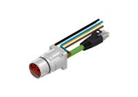 58-22007 CONEC Connector, 9 Contacts, Panel, B23 Connector, Socket, Male/Female, IP65, IP67, 58-22 Series