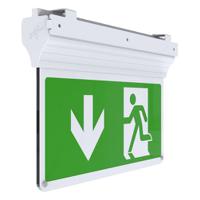 ae3led3mwst Ansell Lighting LED Emergency Exit Sign, Surface Mount, 3 W, Maintained, Non Maintained