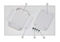 pf13-3-13w Takachi Electric Industrial PF Series White ABS Enclosure, IP40, White Lid, 125 x 125 x 25mm