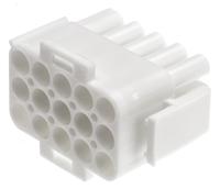 350736-1 TE Connectivity, Universal MATE-N-LOK Male Connector Housing, 6.35mm Pitch, 15 Way, 3 Row