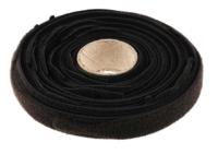 285-4584 RS PRO Cable Tie, Hook and Loop, 305mm x 12 mm, Black Fabric, Pk-25