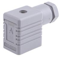 932987106-gmn-209-nj-grey Hirschmann GMN 2P+E DIN 43650 B, Female Solenoid Valve Connector, 250 V ac/dc Voltage