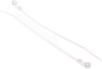 601-085 RS PRO Cable Tie, Screw Mount, 171.5mm x 3.7 mm, Natural Nylon, Pk-100