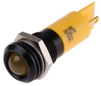 210-692 RS PRO Yellow Panel Mount Indicator, 12V, 14mm Mounting Hole Size, IP67