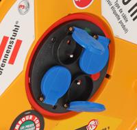 1233141 brennenstuhl 40m 4 Socket Type E - French Cable Reel Open Reel, 230 V, IP44